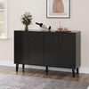 4 Door Sideboard Storage Cupboard Buffet Cabinet with Shelf Living Room TV Stand