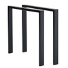 2PCS Metal Industrial Table Legs Square for Bench Coffee Table Furniture Holder