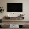 Wooden Wall Mounted Floating TV Unit Cabinet Stand With Storage TV Entertainment