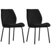 Set of 2 Velvet Dining Chairs Upholstered Seat Home&Restaurant NEW Office