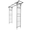 Metal Garden Arch Climbing Plants Archway Patio Entrance Tubular Outdoor 2M UK