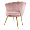 Genesis Flora Accent Tub Chair Scallop Armchair Petal Back With Golden Legs