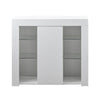 Modern Sideboard LED Cabinet Cupboard High Gloss wtih Doors Storage White Black