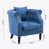 Retro/Vintage Tub Accent Chair Upholstered Padded Armchair Lounge Fabric Sofa UK