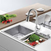 Modern Kitchen Sink Mixer Taps Pull Out Single Lever Chrome Brass Spray Mono Tap