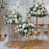 Artificial Rose Hydrangea Flowers Bouquet Leaves Balls Wedding Home Garden Decor