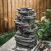 Electric Outdoor Fountains Garden Rockfall Water Feature Cascading Fountain uk