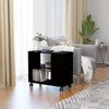 Side Table Sofa End Table With wheels High Gloss Chipboard Living Room Furniture