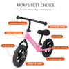 Boys Girls Balance Bike Walking Running Training Adjustable Handlebar Toddler UK