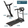 Electric Treadmill Folding Runing Walking Machine 1.5HP Bluetooth 12 Programs NS