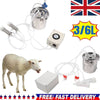 3/6L Farm Electric Portable Milking Machine Cow Goat Sheep Milker Bucket 2 Head