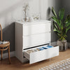 Modern Bedside Table Cabinet Nightstand Bedroom Furniture Storage w/3 Drawers