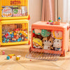 Folding Toys Storage Box on Wheels Lid Container Large Kids Children Play Box UK