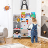 Kids Toy and Book Organizer Wooden Children Storage Display Cabinet Bookshelf