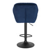 1x Breakfast Bar Stool w/ Velvet Padded Swivel Gas Lift Bar Chair Kitchen Cafe