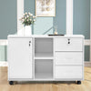 Office Filing Cabinet Mobile Under Desk File Storage Cupboard w/ Drawers Wheels