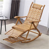 Heavy Duty Folding Rocking Chair Bamboo Living Room Indoor Outdoor Furniture