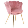 Retro Velvet Sofa Armchair Dining Chair Cafe Seat For Home Living Room Bedroom