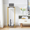 90cm Plant Stand 2/3-Tier Flower Holder Tall Side End Table with Golden Frame