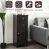 Bathroom Storage Cabinet Floor Standing Wooden Cupboard w/ Single Door & Drawer