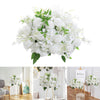 Artificial Rose Hydrangea Flowers Bouquet Leaves Balls Wedding Home Garden Decor