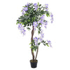 Large Artificial Realistic Wisteria Flower Tree Faux Plant for Indoor Outdoor
