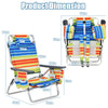 Set of 2 Beach Chair Set Portable Camping Chairs Folding Outdoor Garden Recliner