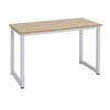120x60cm Computer Desk Wooden Top Metal Leg Home Office Study Table Workstation