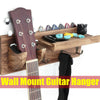Wall Mount Guitar Hanger 3 Hooks Holders Wooden Stand Bracket Display Rack