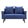 Modern 2 Seater Fabric Sofa Loveseat Couch Settee Armchair Tub Chair Grey Blue