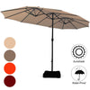 4.6M Patio Double-Sided Umbrella Parasol Outdoor Extra Large Crank Sunshade