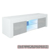 Modern TV Unit Cabinet Stand Sideboard Matt body & High Gloss Doors LED Light