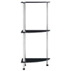 2/3 Tier Glass Shelf Unit Clear Modern Storage Display Side Table Furniture