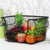 Large Wire Fruit Basket Vegetable Stacking Basket Rack Storage Shelf Stand Metal