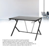 Modern R‑Shape Frame Gaming Table Stable Computer Desk For Home Office Working