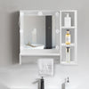 Mirrored Bathroom Cabinet LED White 1/2/3 Doors Mounted Cupboard Wall Mounted