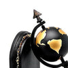 Set of 2 Bookends Vintage World Globe Design Home Office Book Holder Ornament