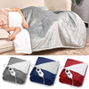 ELECTRIC HEATED THROW OVER BLANKET SOFT FLEECE WASHABLE HOME OFFICE TIMER WARMUK