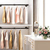 2x Industrial Pipe Clothes Rack Wall Mounted Hooks Door Entrance Retail Boutique