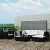 42743 17 Piece Garden Sofa Set Poly Rattan Black (UK/IE/FI/NO Only) F1M4