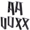 Pair of Iron Metal Table Legs Industrial Style Furniture Desk Bench Base Frame