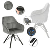1/2/4/6x Velvet Padded Dining Chair w/ Backrest Swivel Kitchen Lounge Armchair