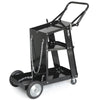 3-Tier Trolley Welding Cart With Chains Welding Trolley MIG TIG Welders Black