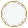 Round Coffee Table with Tempered Glass Top & Metal Legs Dining LivingRoom Golden