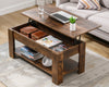 Coffee Table With Storage Lift Top Up Drawer Shelf Wooden Living Room Furniture