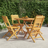 5 Piece Garden Dining Set Solid Wood Teak F7W3