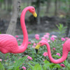 2x Garden Pink Flamingo Bird Lawn Pond Figurine Ornaments Patio Statue Figure UK