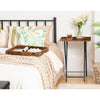 Side Table Folding TV Tray Tables w/ Removable Serving Tray Coffee Table