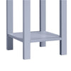 Grey Bedside Tables Set of 2PCs Slim Nightstands End Tables with Shelf & Drawer