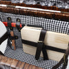 Rustic Wicker Woven Food Hamper 2/4 Person Cutlery Picnic Basket Set with Handle